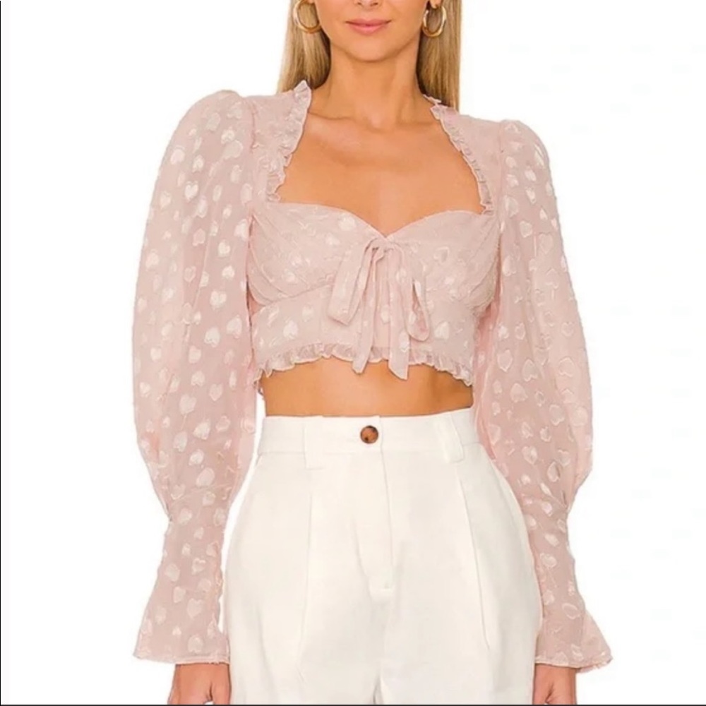 Revolve Top: MAJORELLE “Racing Heart Top”